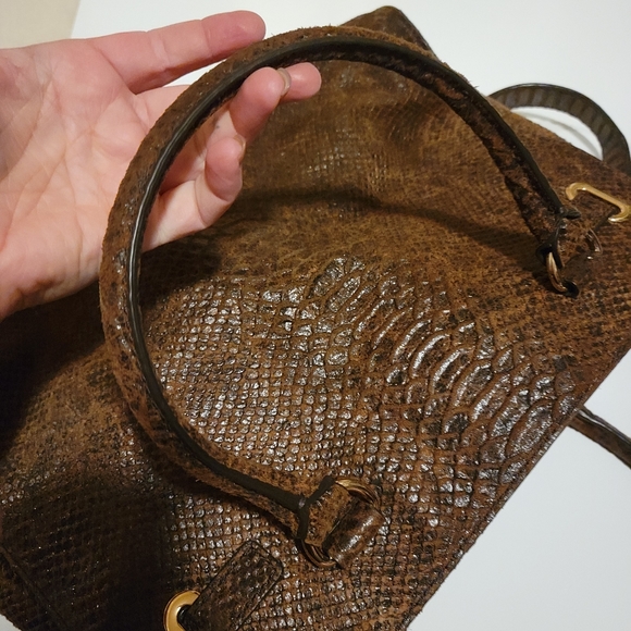 Michael Kors Python Snakeskin Chain Satchel Tote - Picture 13 of 13